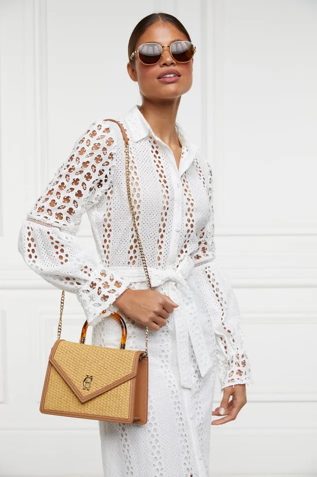 Holland Cooper Dowdeswell Bag Tan Natural Women Clutch Bags Holland Cooper Dowdeswell Bag Tan Natural Women Clutch Bags