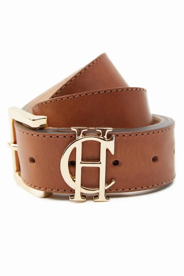 Holland Cooper HC Classic Logo Belt Tan Women Belts Holland Cooper HC Classic Logo Belt Tan Women Belts