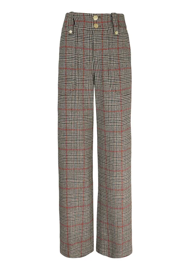 Holland Cooper High Waisted Straight Trouser Orange Windsor Women Tailoring Holland Cooper High Waisted Straight Trouser Orange Windsor Women Tailoring