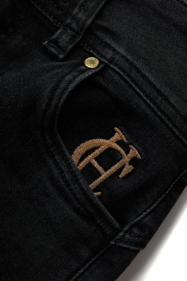 Holland Cooper Jodhpur Jean Washed Black Women Jeans Holland Cooper Jodhpur Jean Washed Black Women Jeans