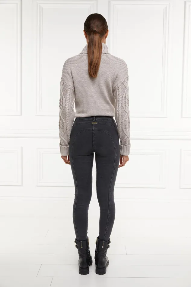 Holland Cooper Jodhpur Jean Washed Black Women Jeans Holland Cooper Jodhpur Jean Washed Black Women Jeans