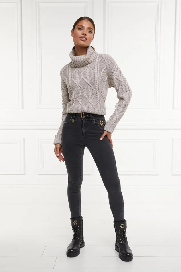 Holland Cooper Jodhpur Jean Washed Black Women Jeans Holland Cooper Jodhpur Jean Washed Black Women Jeans