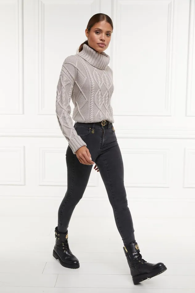 Holland Cooper Jodhpur Jean Washed Black Women Jeans Holland Cooper Jodhpur Jean Washed Black Women Jeans