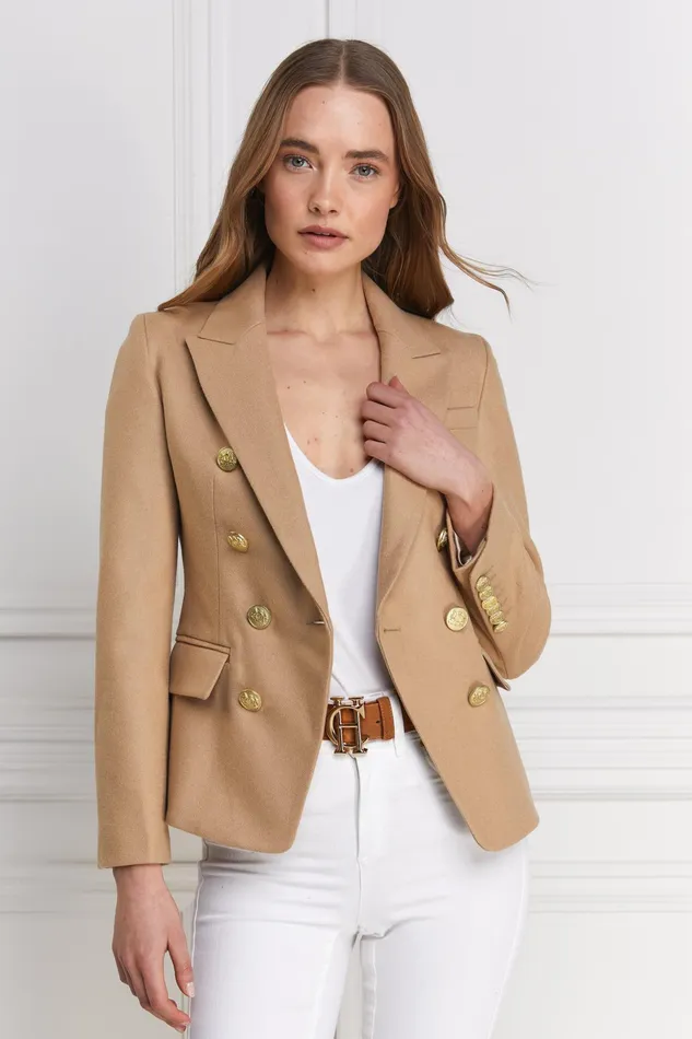 Holland Cooper Knightsbridge Blazer Camel Women Tailoring Holland Cooper Knightsbridge Blazer Camel Women Tailoring