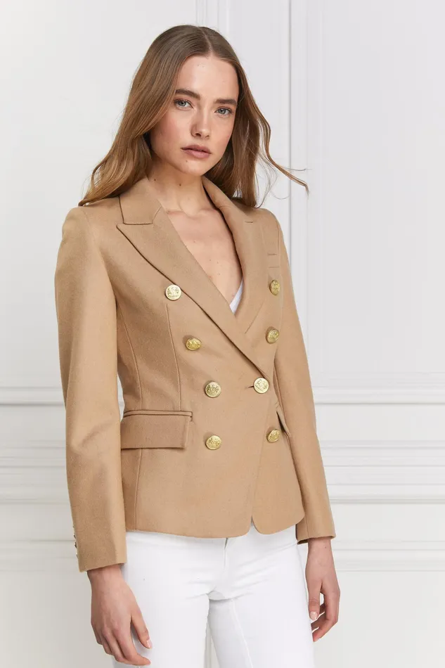 Holland Cooper Knightsbridge Blazer Camel Women Tailoring Holland Cooper Knightsbridge Blazer Camel Women Tailoring