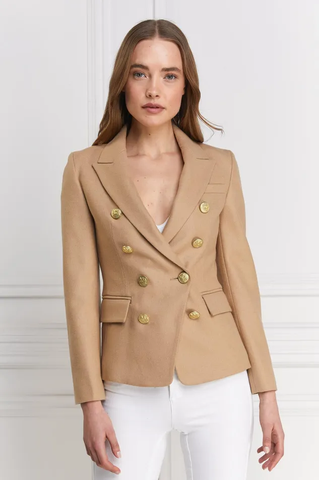 Holland Cooper Knightsbridge Blazer Camel Women Tailoring Holland Cooper Knightsbridge Blazer Camel Women Tailoring