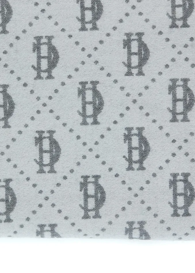 Holland Cooper Lightweight Monogram Scarf Grey Marl Cream Women Scarves Holland Cooper Lightweight Monogram Scarf Grey Marl Cream Women Scarves