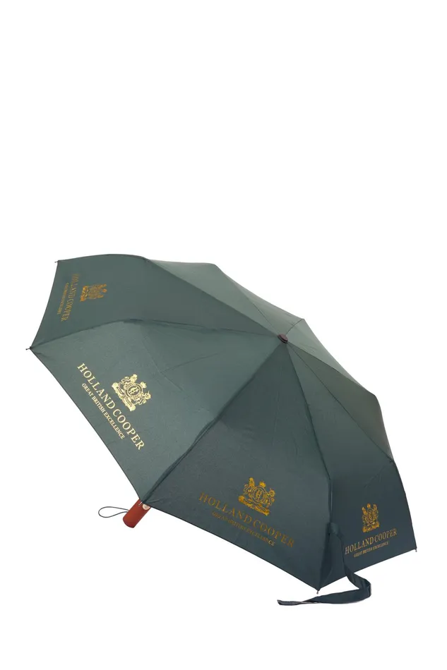 Holland Cooper Mini HC Umbrella Green Umbrellas
