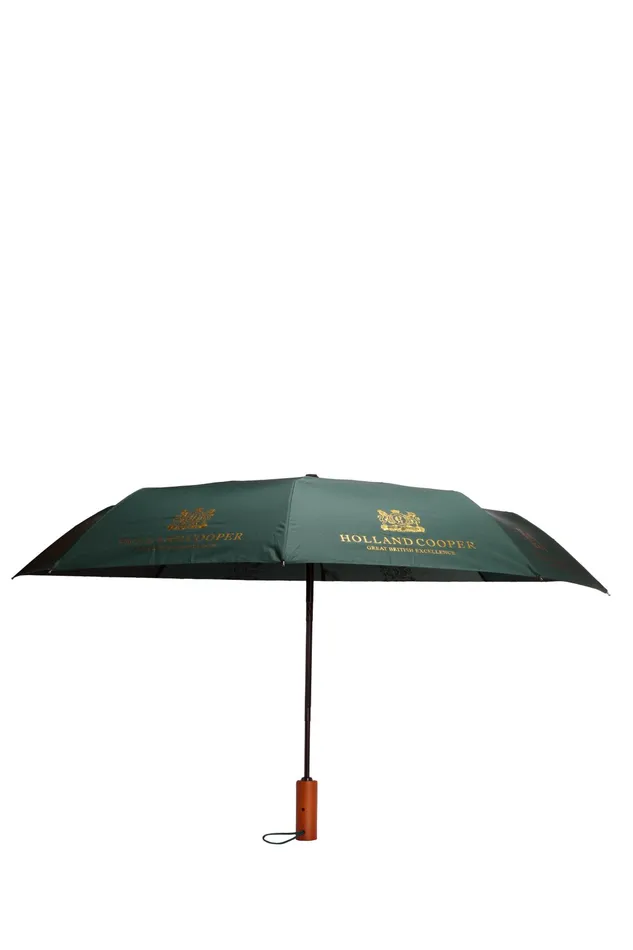 Holland Cooper Mini HC Umbrella Green Umbrellas Holland Cooper Mini HC Umbrella Green Umbrellas