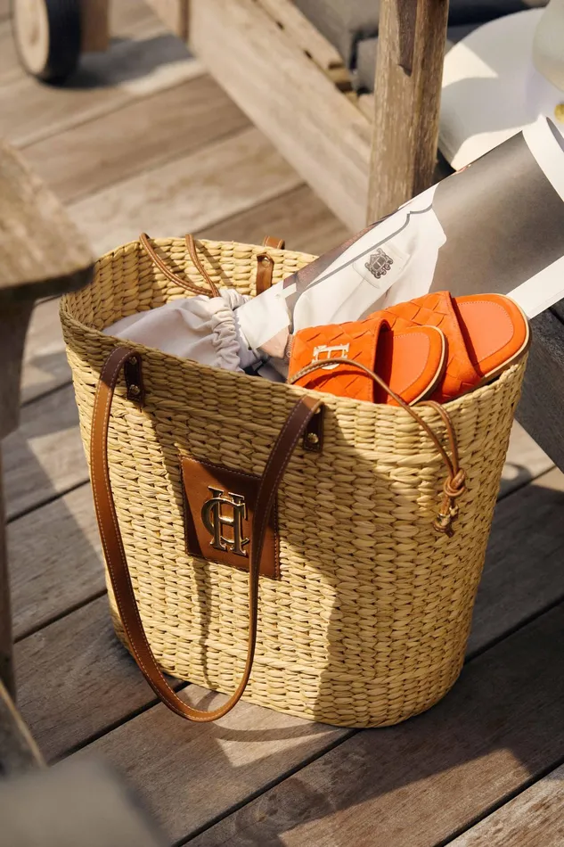 Holland Cooper Paloma Straw Tote Women Tote Bags