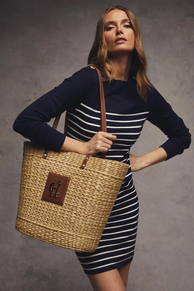 Holland Cooper Paloma Straw Tote Women Tote Bags Holland Cooper Paloma Straw Tote Women Tote Bags