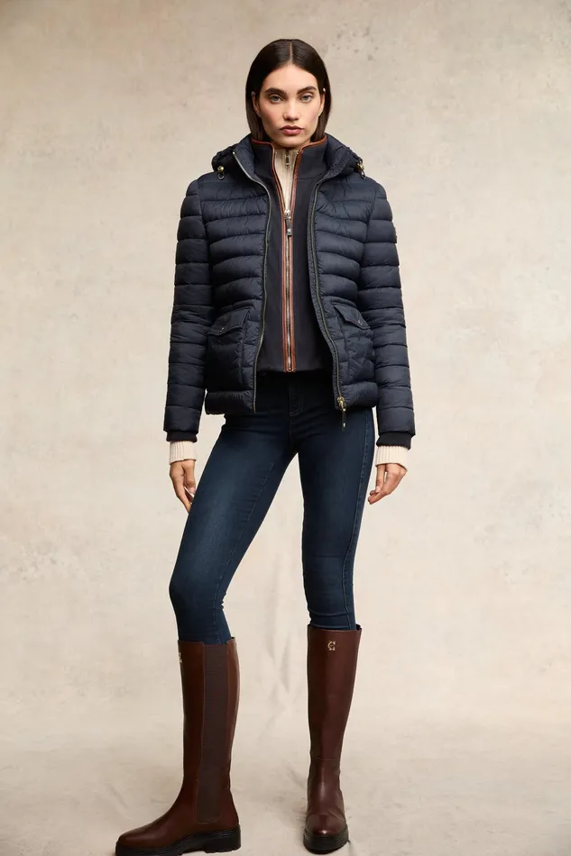 Holland Cooper Pearson Hybrid Jacket Ink Navy Women Jackets