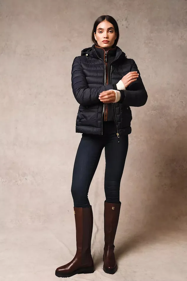 Holland Cooper Pearson Hybrid Jacket Ink Navy Women Jackets