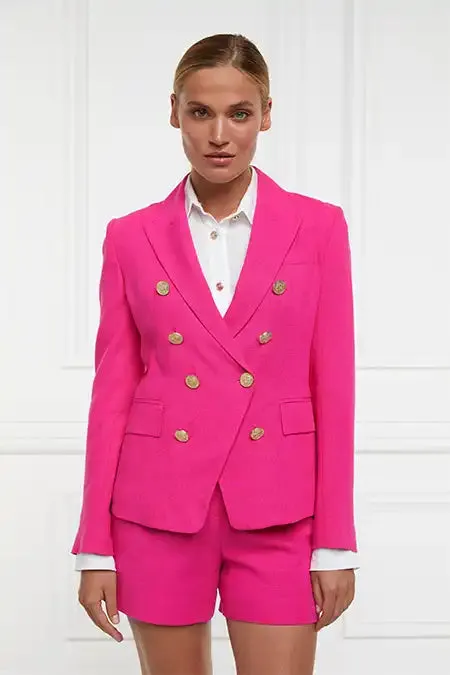 Holland Cooper Tailored Short Hot Pink Linen Women Shorts