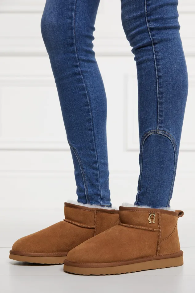 Holland Cooper Ultra Mini Shearling Boot Tan Women Shearling Holland Cooper Ultra Mini Shearling Boot Tan Women Shearling