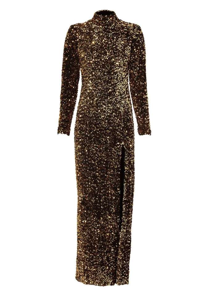 Holland Cooper Victoria Sequin Maxi Dress Women Dresses Holland Cooper Victoria Sequin Maxi Dress Women Dresses