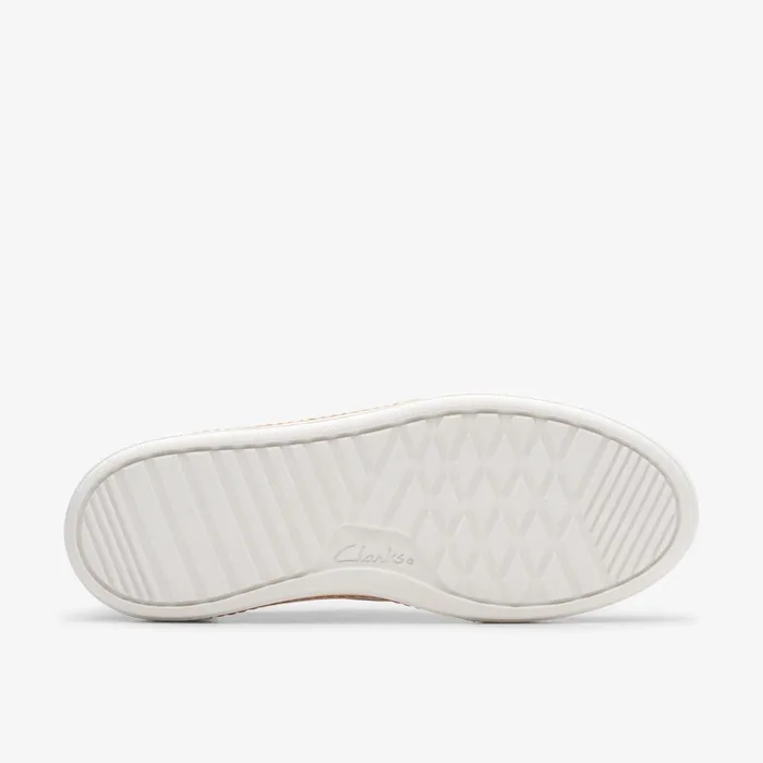 Hollyhock Walk Off White Leather Women Clarks Sneakers