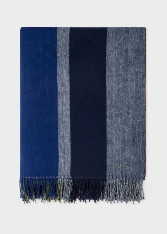 Home Graphic Stripe CashmereBlend Blanket Paul Smith Decorative Accessories
