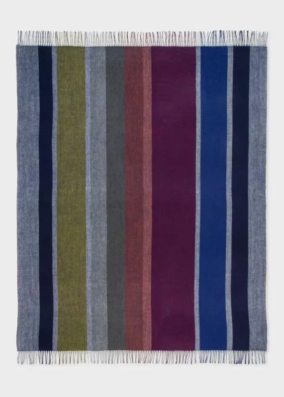 Home Graphic Stripe CashmereBlend Blanket Paul Smith Decorative Accessories Home Graphic Stripe CashmereBlend Blanket Paul Smith Decorative Accessories
