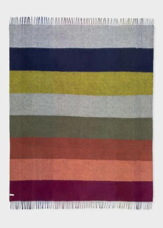 Home Graphic Stripe CashmereBlend Blanket Paul Smith Decorative Accessories Home Graphic Stripe CashmereBlend Blanket Paul Smith Decorative Accessories