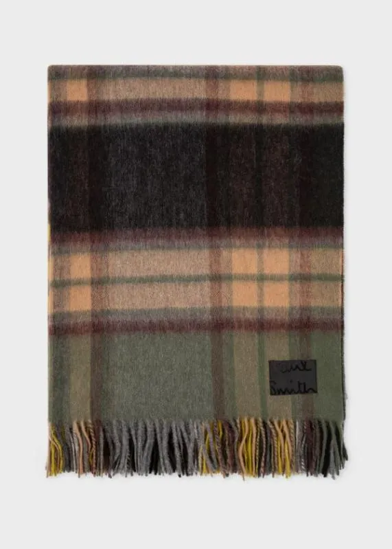 Home Lambswool Check Blanket Paul Smith Decorative Accessories