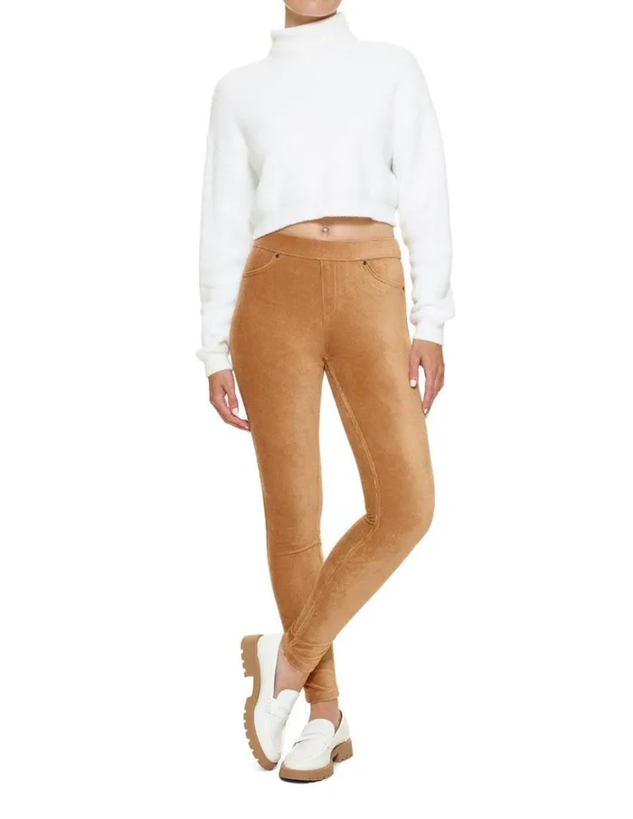 Hue Classic Corduroy Legging Camel Women Corduroy