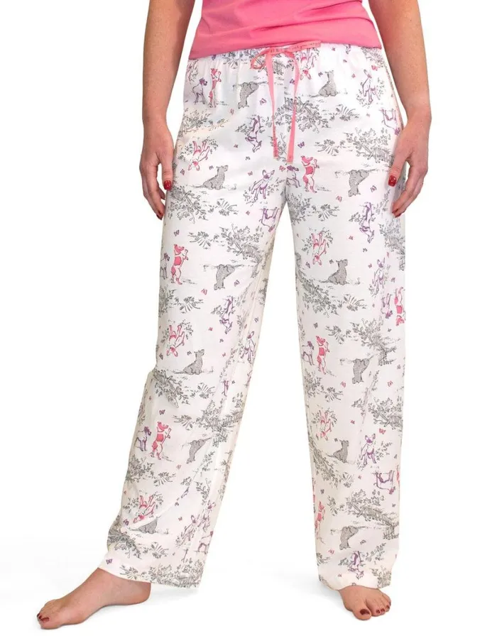 Hue Doggies Delight Toile PJ Pant White Women Plus Size