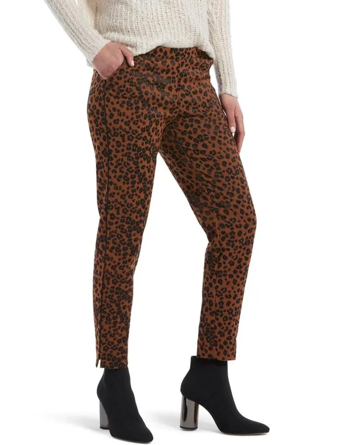 Hue Leopard Jacquard Leggings Acorn Women Trousers