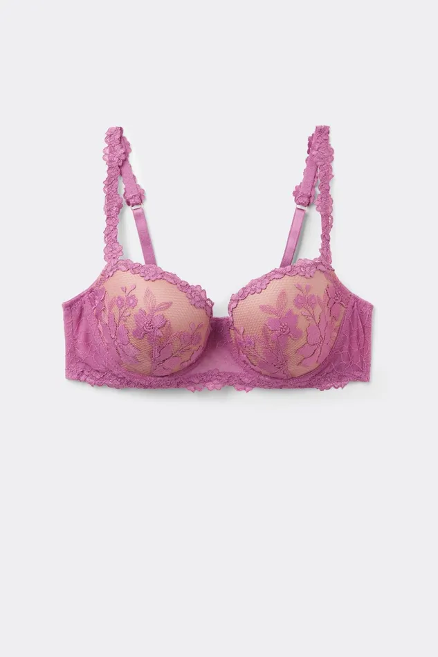 Intimissimi Balconette Women In Full Bloom Sofia Balconette Bra Pink 343j 8211 Bright Violet