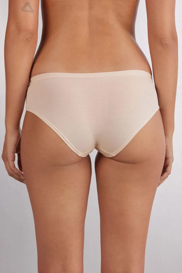 Intimissimi Bikini Panties Women Cozy Panties In Cotton Natural 2280 8211 Avorio Crema