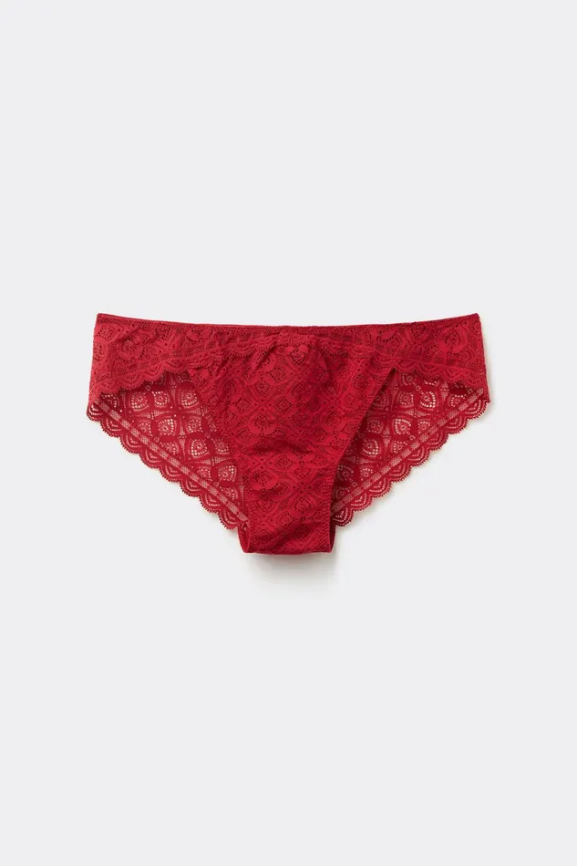 Intimissimi Bikini Panties Women Low Rise Lace Panties Red 1473 8211 Rosso