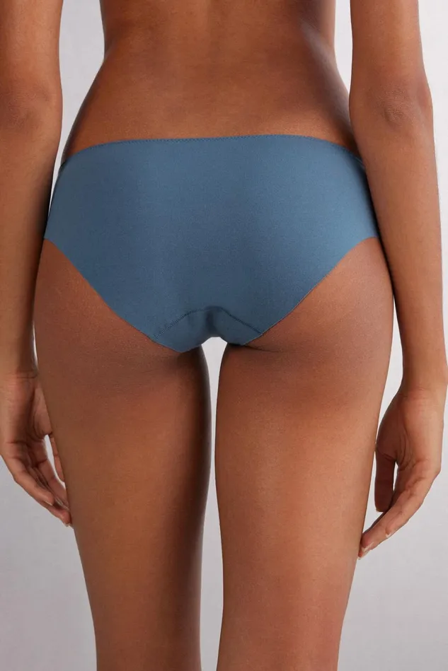 Intimissimi Bikini Panties Women Pretty Flowers Seamless Cotton Panties Blue 658j 8211 Lapis Blue