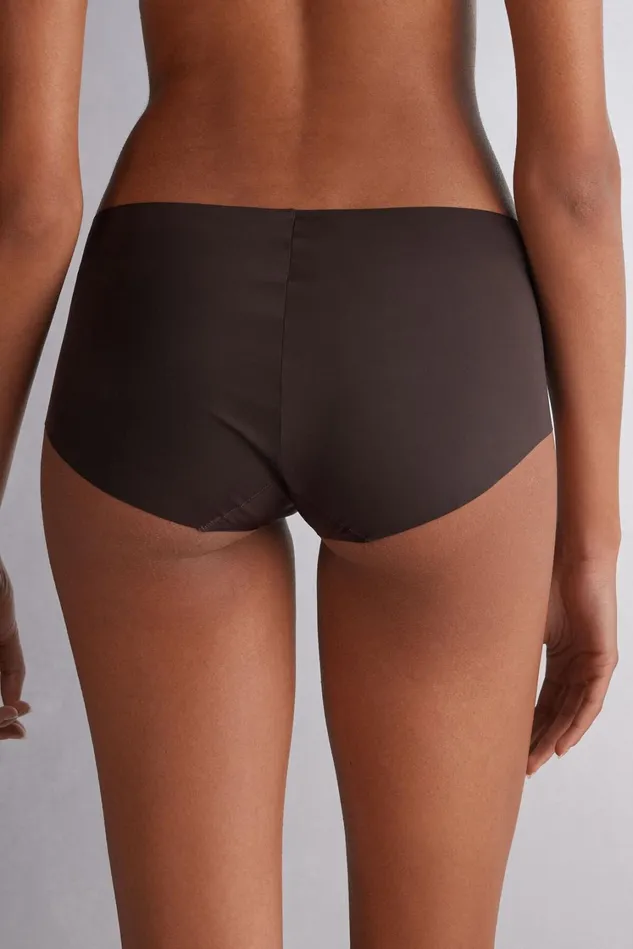 Intimissimi Boyshorts and Hipsters Women Seamless Microfiber Hipster Brown 705j 8211 Mocha Moka Brown