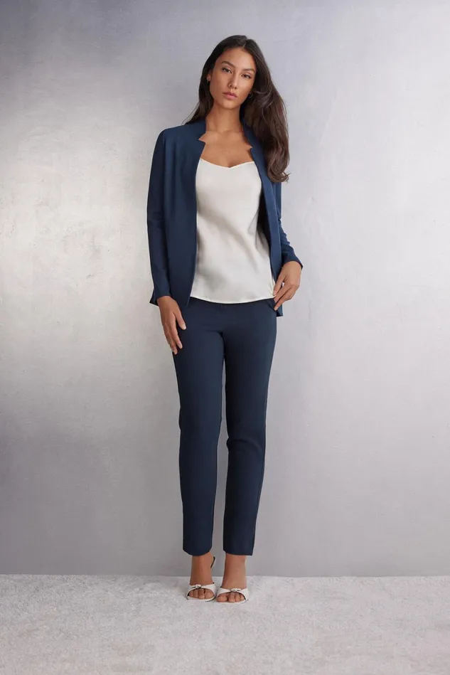 Intimissimi Leggings Pants Women Trousers With Pockets Blue 1467 8211 Intense Blue