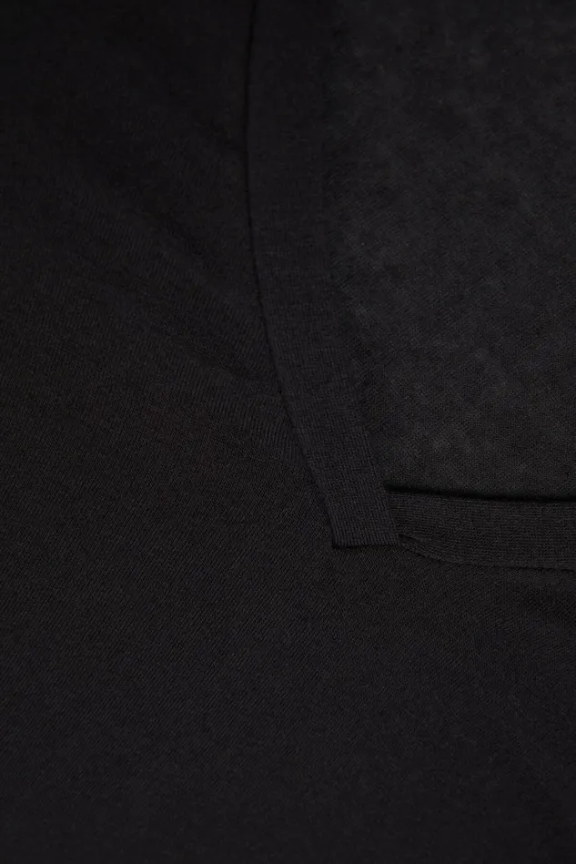 Intimissimi Long Sleeve Tops Women VNeck Top In Modal Ultralight With Cashmere Black 019 8211 Black