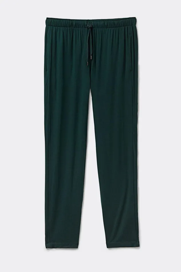 Intimissimi Pants Men Silk And Modal Trousers Green 132j 8211 Verde Scuro