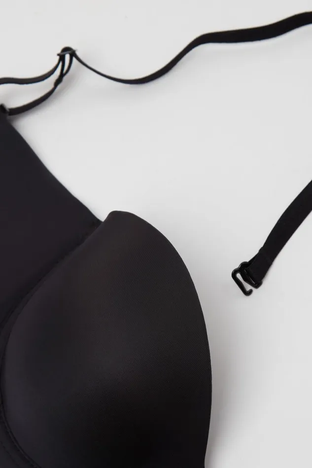 Intimissimi Strapless Bandeau Women Giada Microfiber Bandeau Bra Black 019 8211 Black