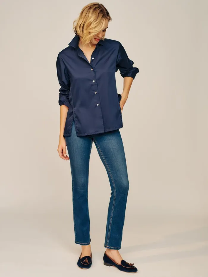 JMcLaughlin Alexis Shirt Navy Women Shirts and Tops JMcLaughlin Alexis Shirt Navy Women Shirts and Tops