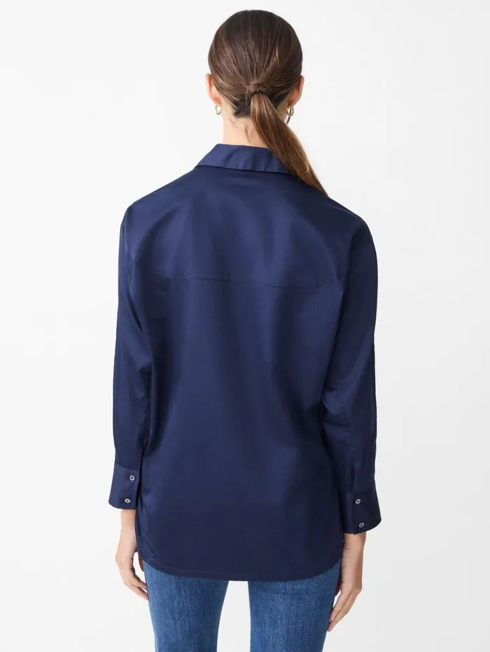 JMcLaughlin Alexis Shirt Navy Women Shirts and Tops JMcLaughlin Alexis Shirt Navy Women Shirts and Tops