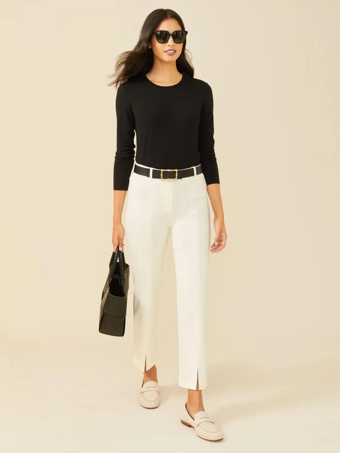 JMcLaughlin Allie Long Sleeve Tee Black Women Shirts and Tops JMcLaughlin Allie Long Sleeve Tee Black Women Shirts and Tops