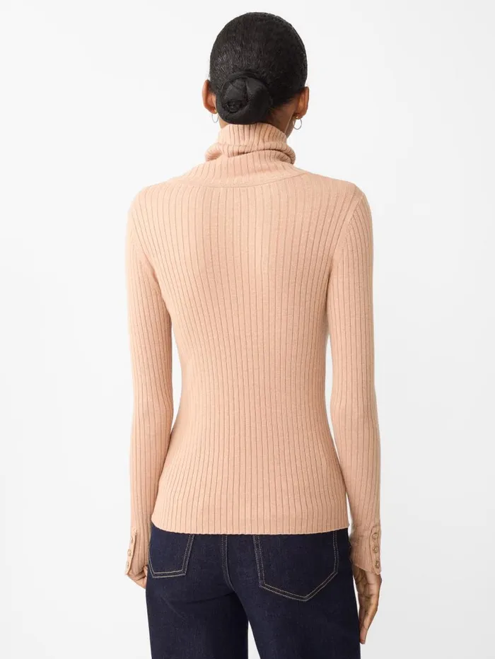 JMcLaughlin Arlette Turtleneck Heather Camel Women Sweaters JMcLaughlin Arlette Turtleneck Heather Camel Women Sweaters