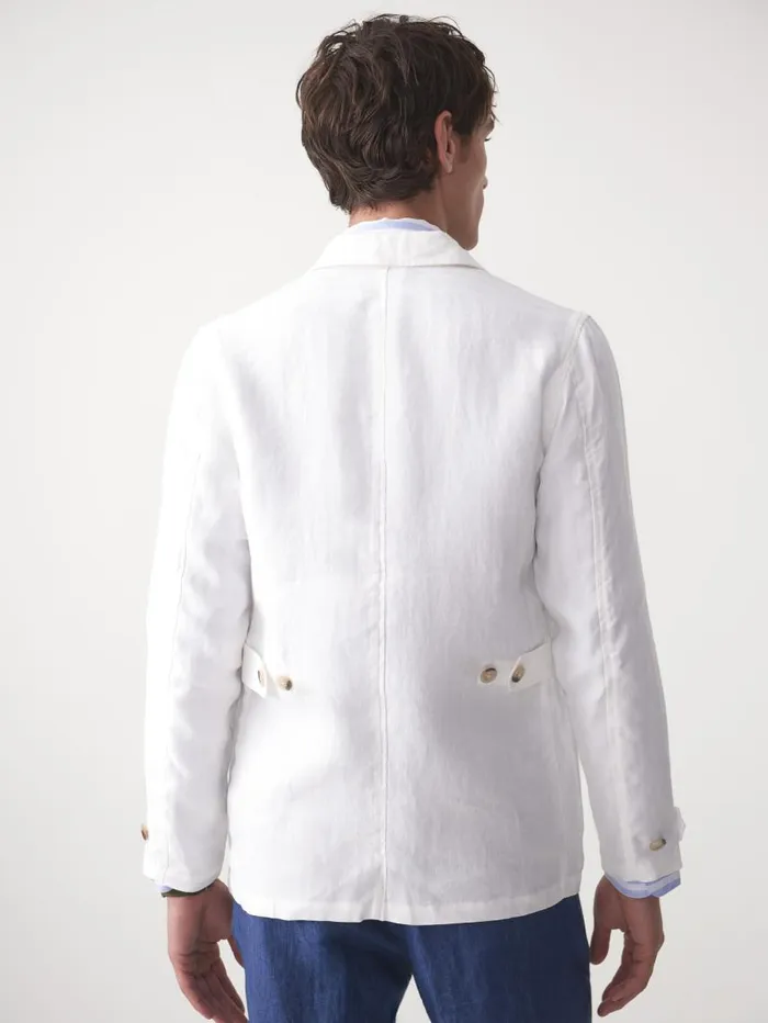 JMcLaughlin Brando Linen Safari Jacket In Herringbone Off White Men Jackets and Outerwear JMcLaughlin Brando Linen Safari Jacket In Herringbone Off White Men Jackets and Outerwear