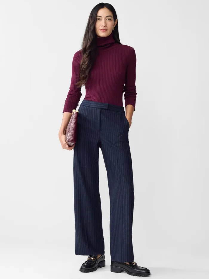 JMcLaughlin Broderick Pants In Pinstripe Navywhite Women Pants JMcLaughlin Broderick Pants In Pinstripe Navywhite Women Pants