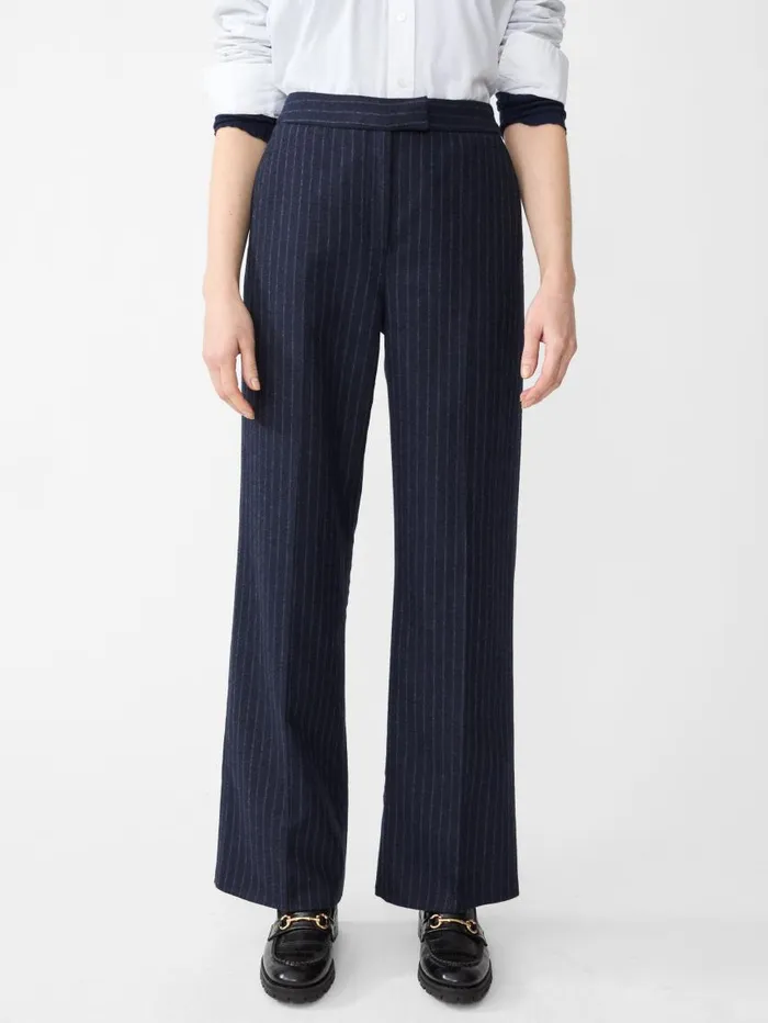 JMcLaughlin Broderick Pants In Pinstripe Navywhite Women Pants JMcLaughlin Broderick Pants In Pinstripe Navywhite Women Pants