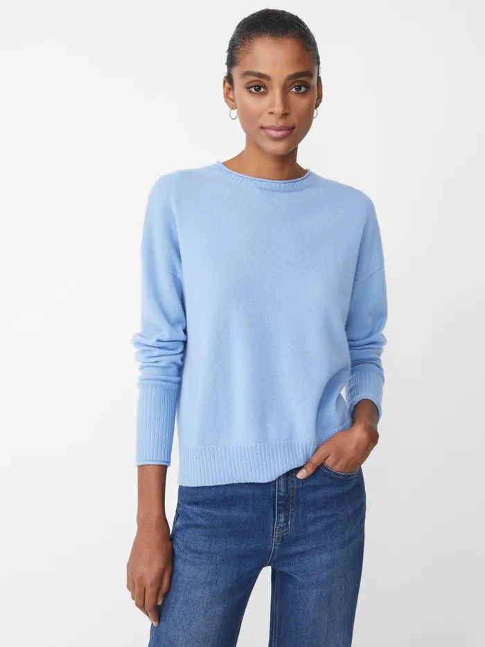 JMcLaughlin Caitie Cashmere Sweater Soft Blue Women Sweaters