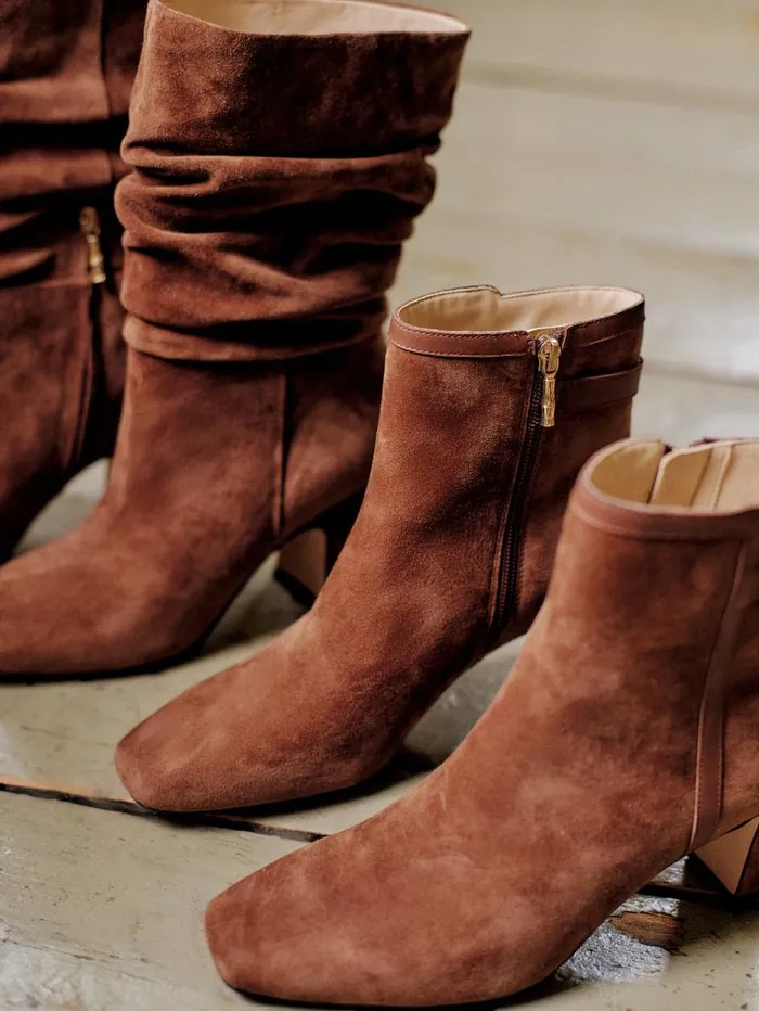 JMcLaughlin Cora Suede Boots Toasted Coconut Women Boots JMcLaughlin Cora Suede Boots Toasted Coconut Women Boots