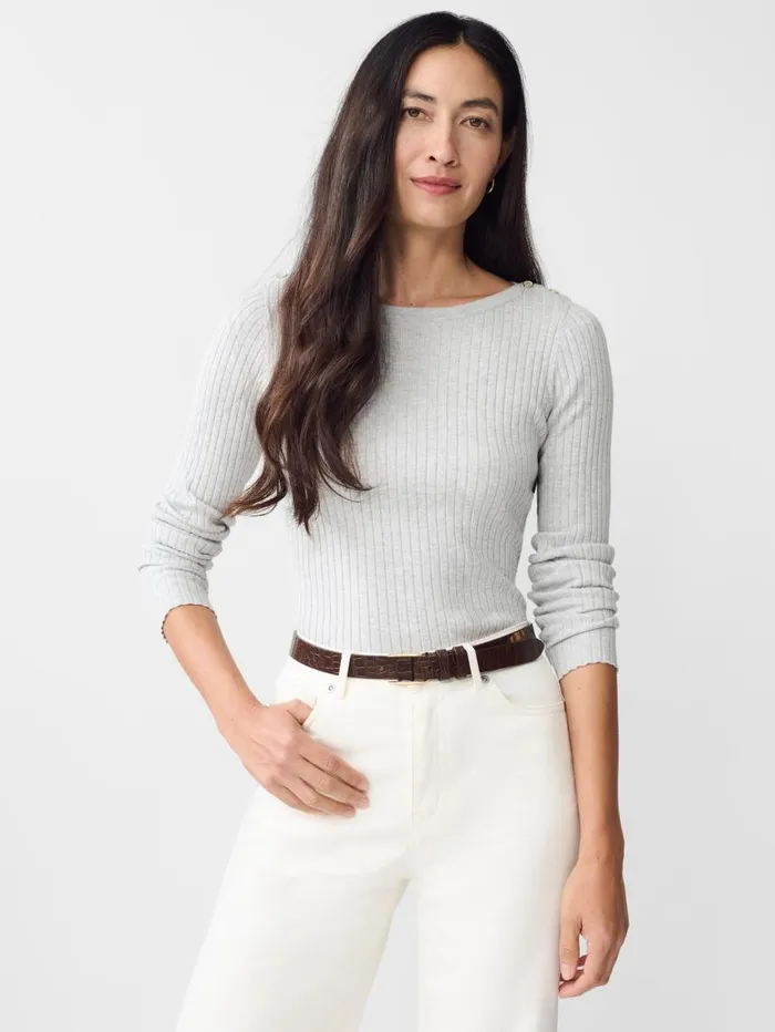 JMcLaughlin Della Sweater Heather Mineral Women Sweaters