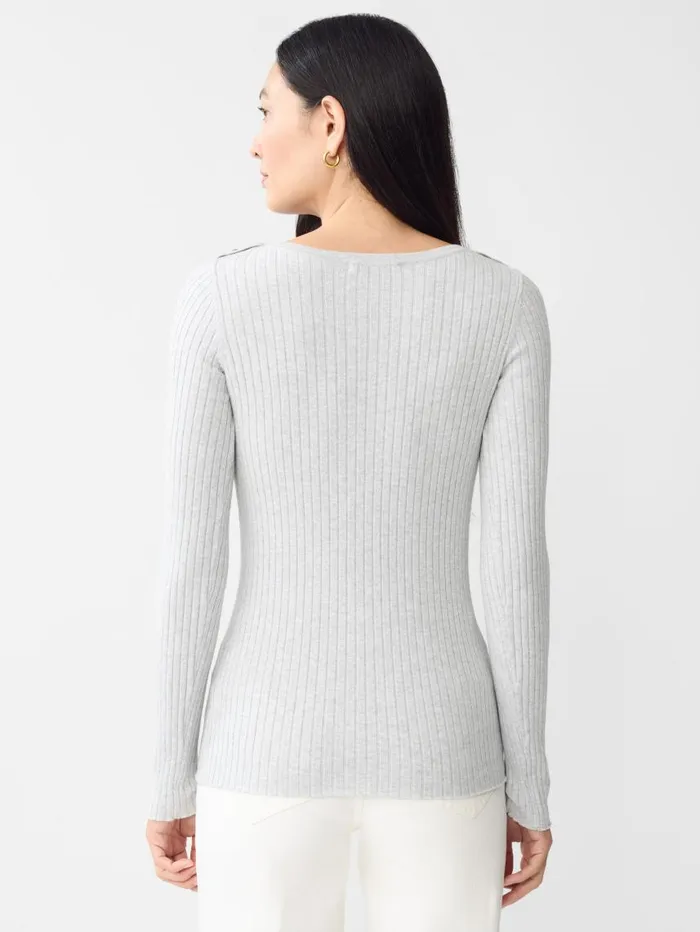 JMcLaughlin Della Sweater Heather Mineral Women Sweaters JMcLaughlin Della Sweater Heather Mineral Women Sweaters