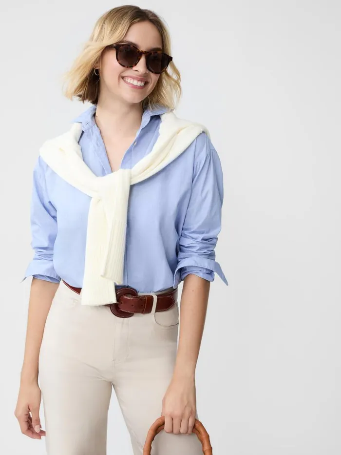 JMcLaughlin Finn Shirt Blue Women Shirts and Tops JMcLaughlin Finn Shirt Blue Women Shirts and Tops