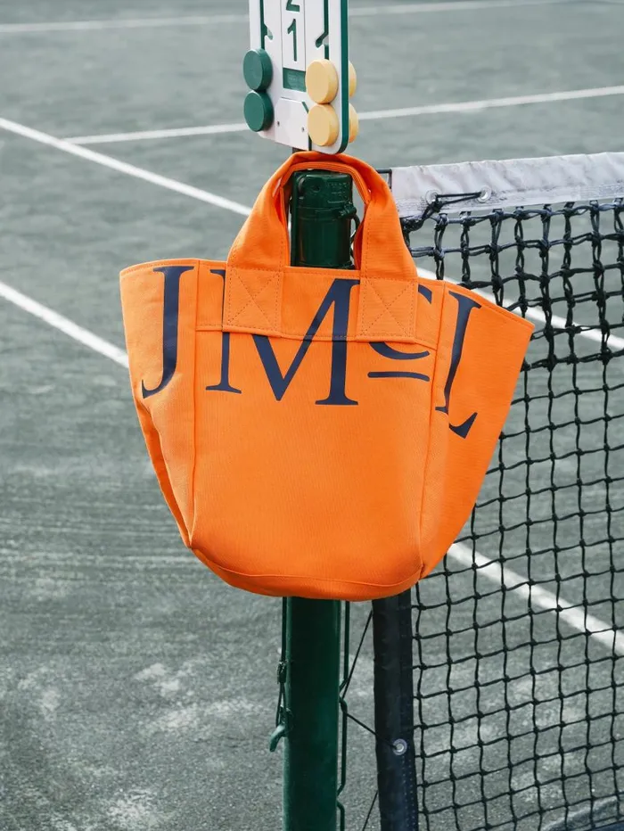 JMcLaughlin JMcLaughlin Logo Tote Bag Orange WomenMen Totes